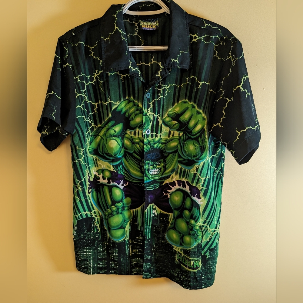 2002 Hulk Button Up Shirt